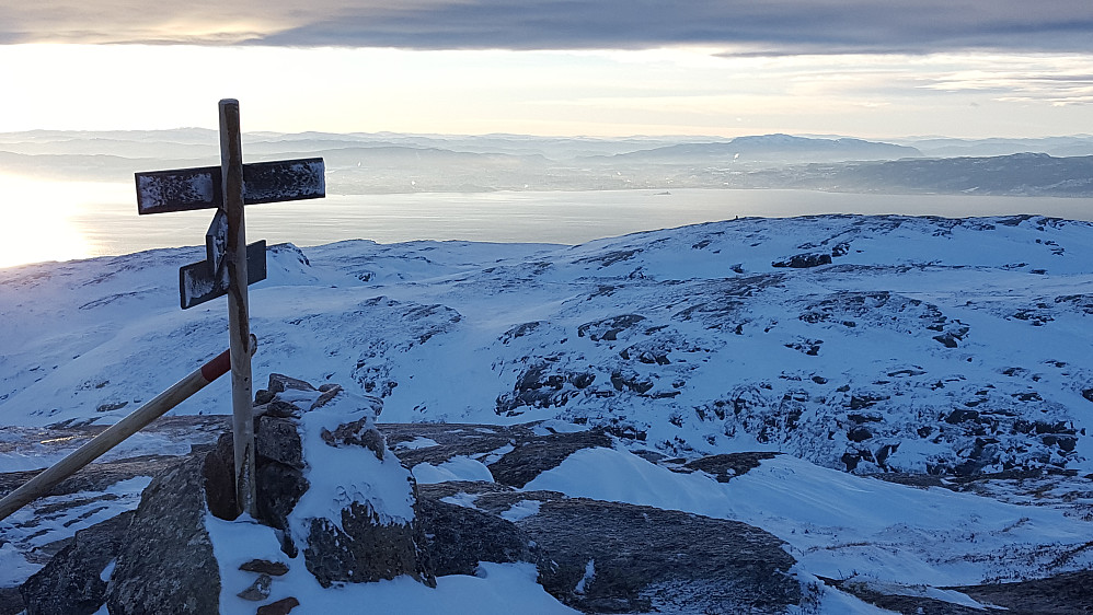 Trondheim på sørsida av Trondheimsfjorden