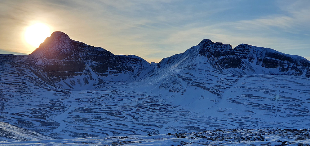 Solnedgang på Høgronden