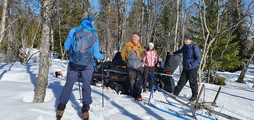 Et trivelig møte med vedhoggere :)