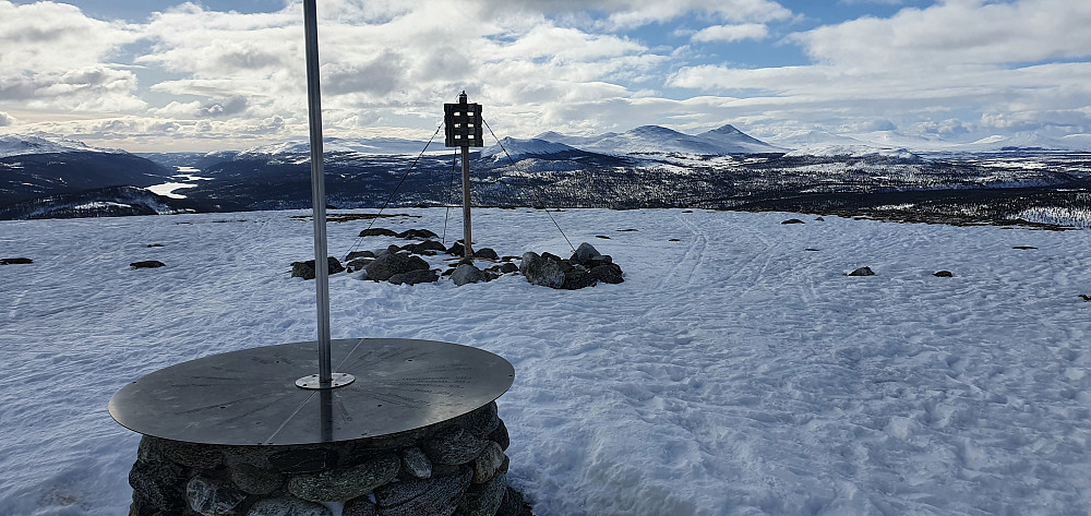 Sikteskive på Skardfjellet