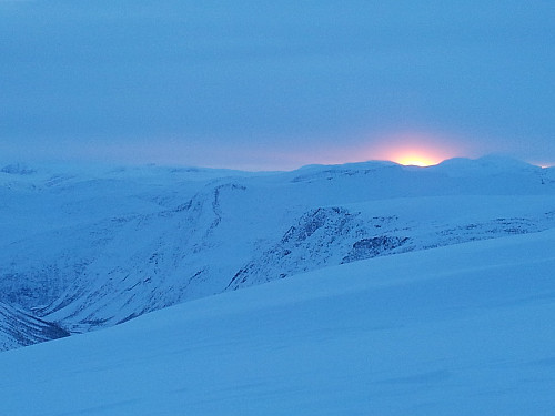 Solnedgang & Ottdalen til venstre