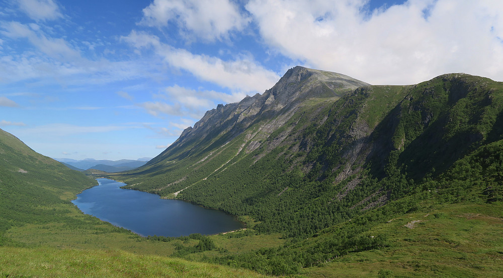 Langenesvatnet og Urfjellet sett fra Koppen 