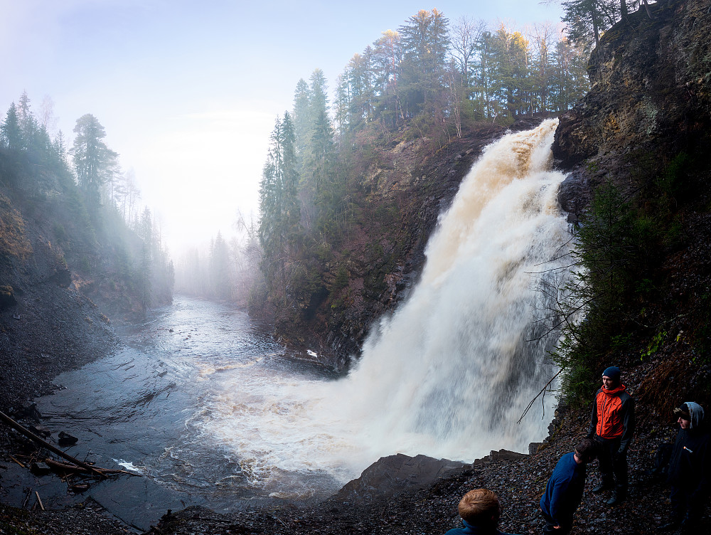 Panorama like ved gruveåpningen i bunn 