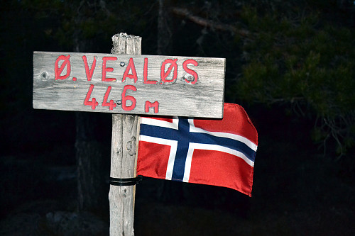 Toppen av Østre Vealøs