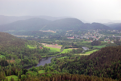 Utsikt mot Lunde fra Østerholtknatten