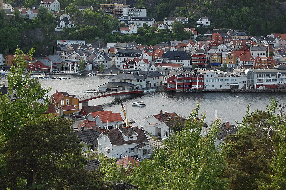 Fra Veten mot Kragerø sentrum
