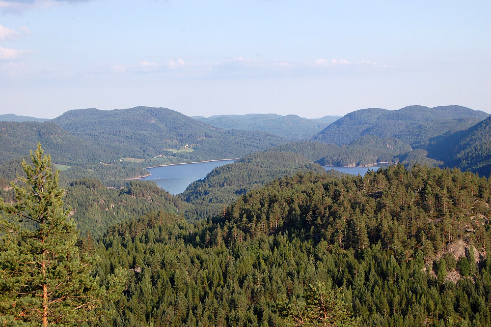 Utsikt fra Husefjell ved toppunktet