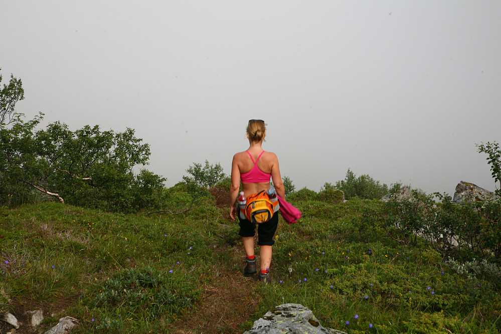 Tåka farer fort, og så er vi plutselig over tåka.