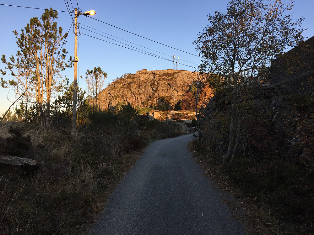 Toppen sett fra parkeringen min