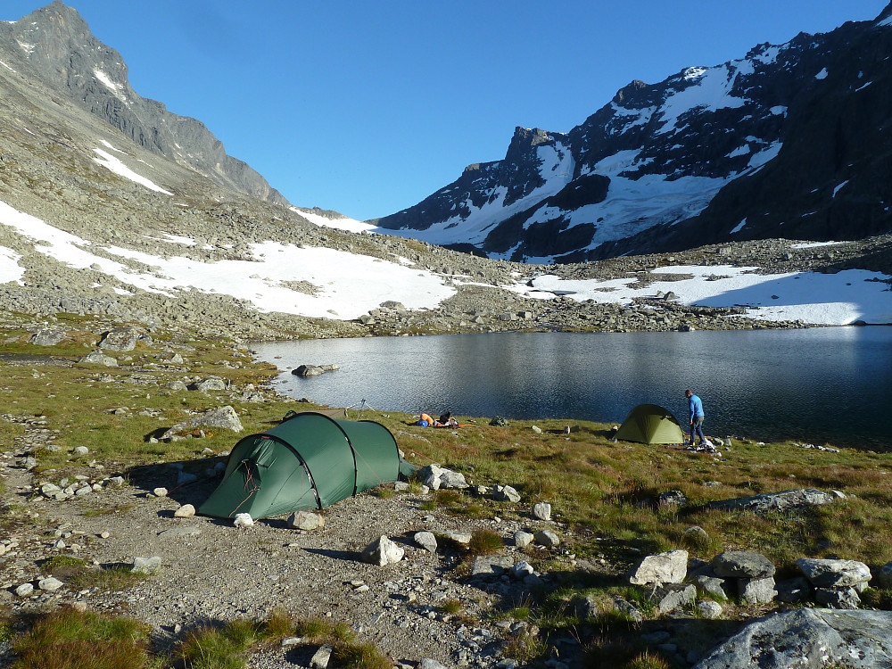 Camp ved Tindeklubbhytta 1435 moh