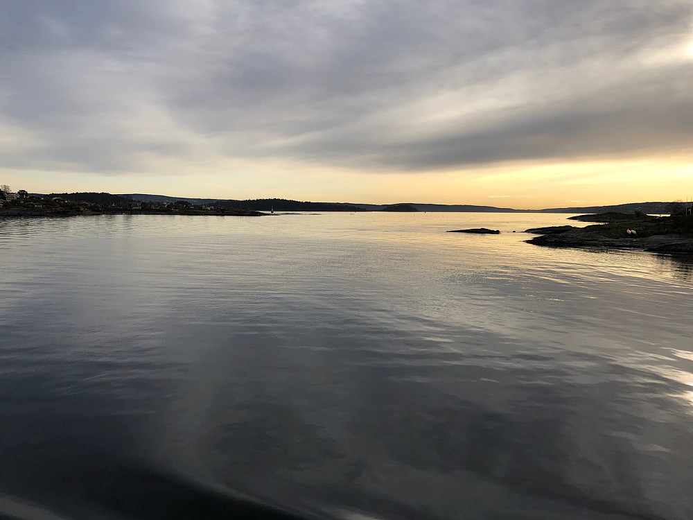 Oslofjorden i ettermiddagslys