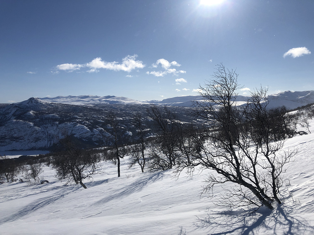 Hugakøllen, Gilafjell, Rankonøse, Smådalsfjellet og Grindafjell i syningom