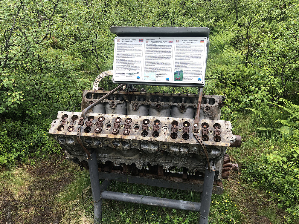 Tysk flymotor fra andre verdenskrig.