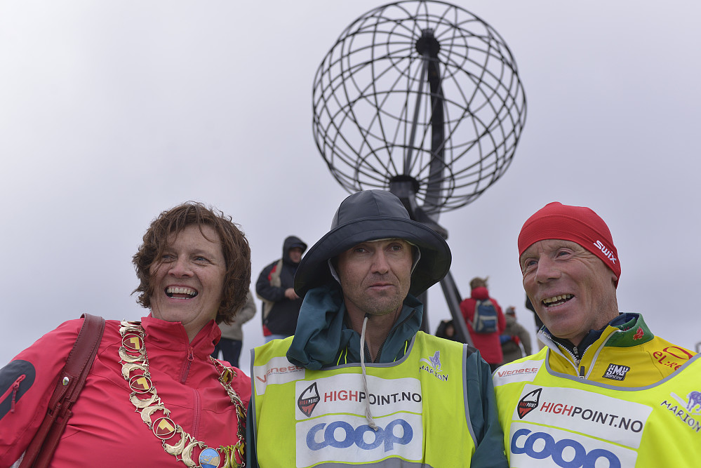 I mål på Nordkapp