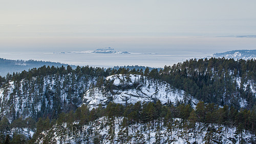 Utsikt mot vest fra Kjerringåsen