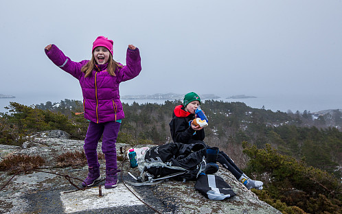 Glede over å ha nådd toppen :-)