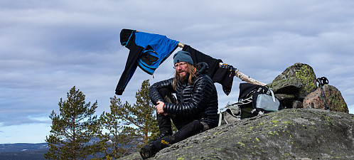 Sjølportrett fra pausa på Puttekollen