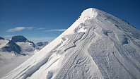 Like før toppen av Bukkeholshøe, med Visbretind til venstre i bildet.
