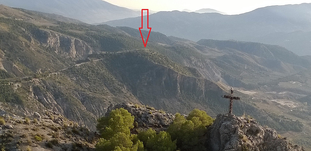 Cerro Alto sett fra en nabotopp noen dager seinere...