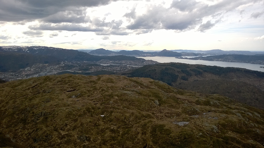 Fra Høgstefjellet mot Bergen.