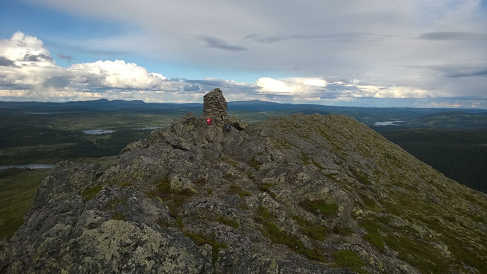 Toppvarden sett fra vest.