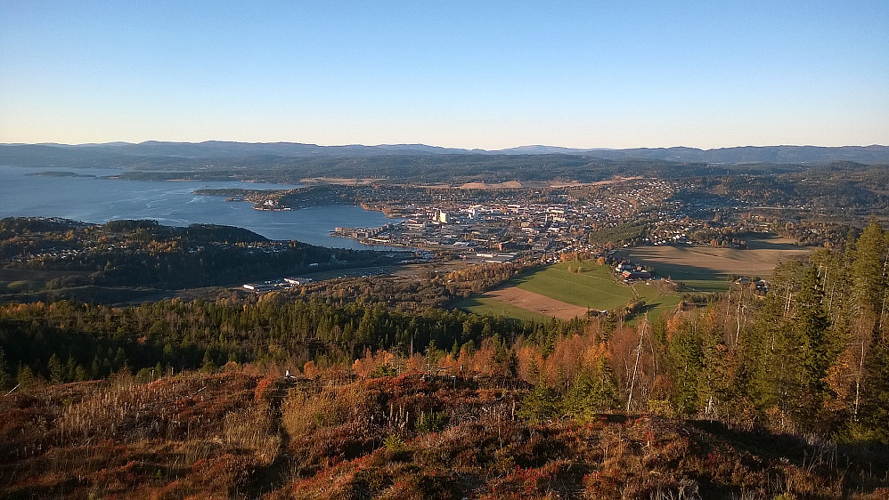 Ved Peilehytta får en fint utsyn over Steinkjer.