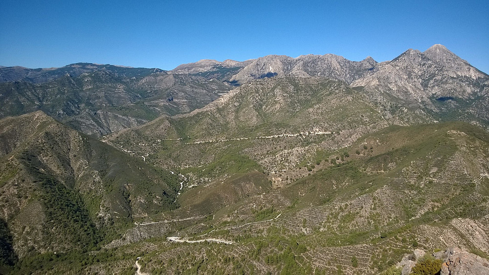 Cerro de las tres cruces - i forgrunnen - fikk også besøk i løpet av uka...