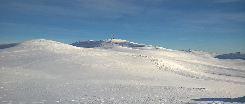 Spåtind i sol.