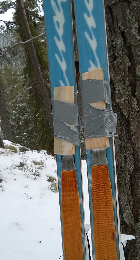 Fungerte bedre enn forventet i løssnøen! Slapp dermed å ta av kortfellene - og å legge på langfeller.