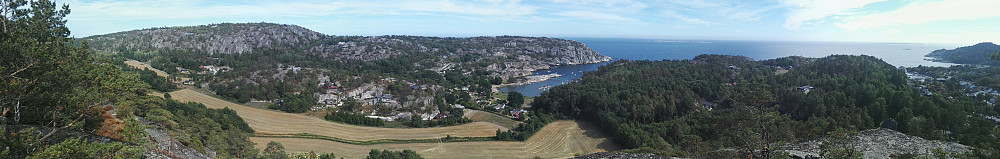 Panorama fra Herfellsteinen.