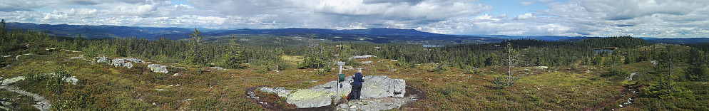 Panorama fra toppen.