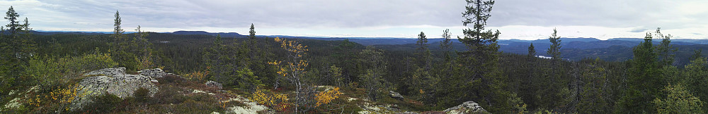 Panorama fra toppen.