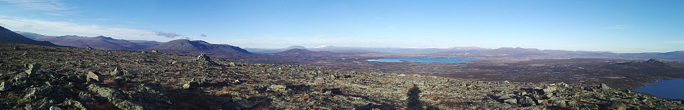 Panoramabilde fra toppen.