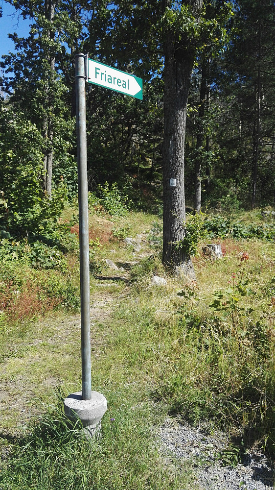 Skilta sti til Signalen.