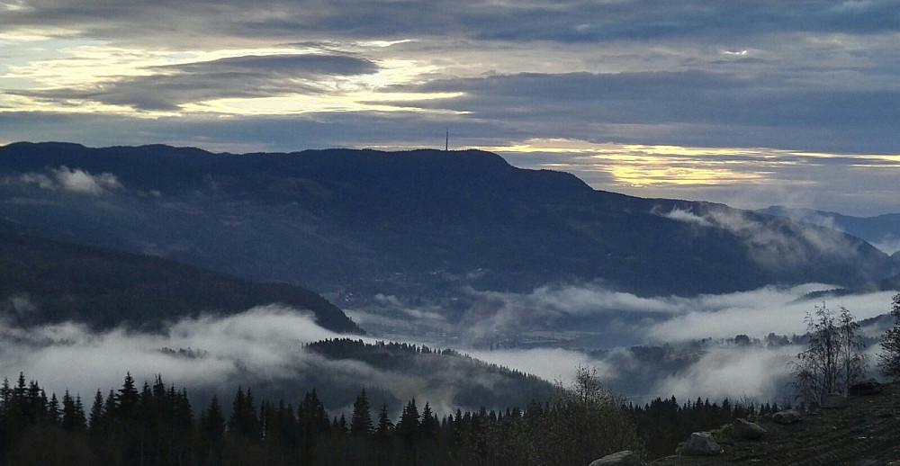 Sett fra Reinli på morgenen.