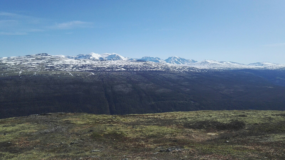 Rondane-panorama fra Haldorpiggen.