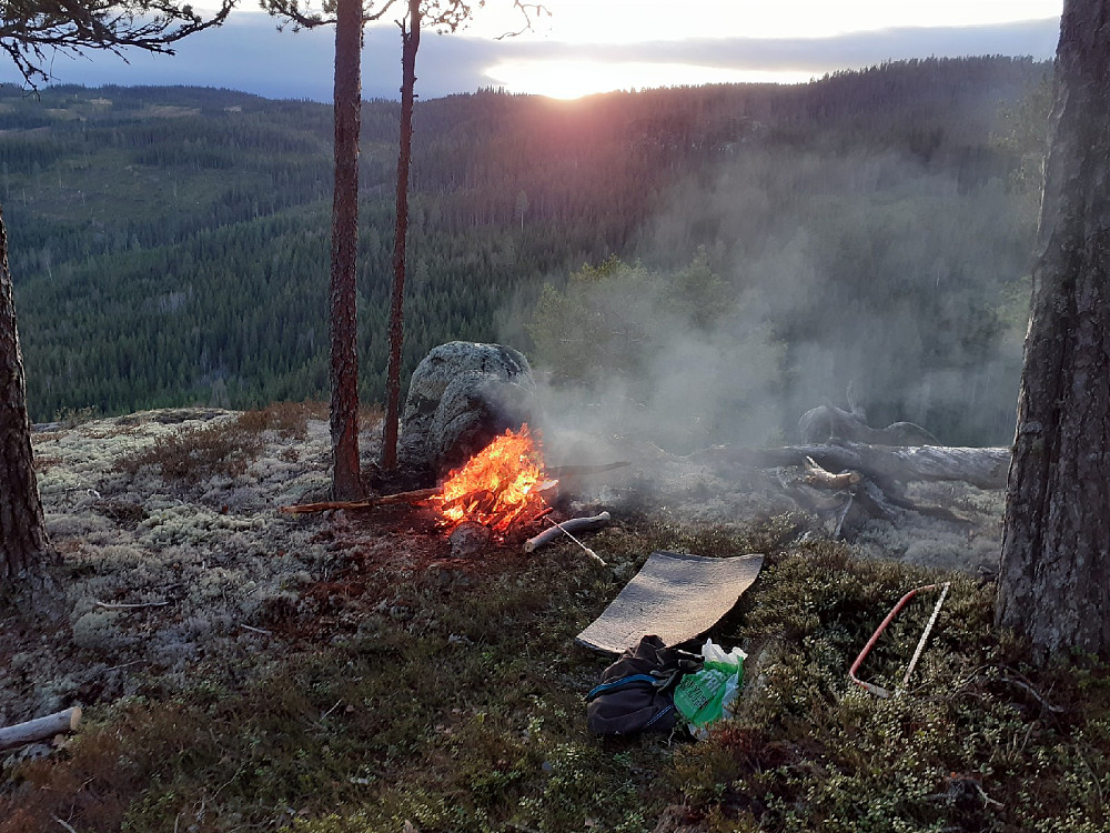 Solnedgang snart.