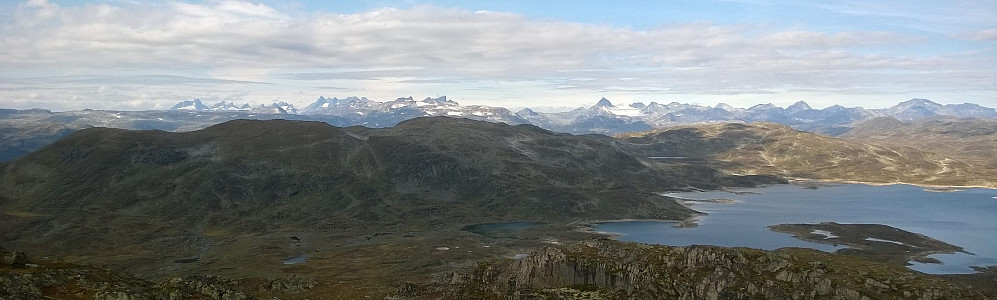 Herlig panorama fra Horntinden.