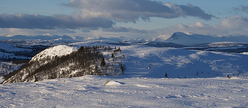 Utsikt mot Skogshorn i vest.