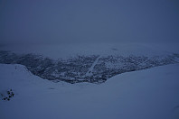 Og jeg som tenkte at jeg kunne få et fint bilde av Børrenøsi fra toppen i dag...