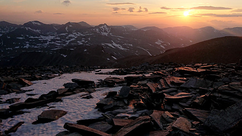 Solnedgang over Rondane