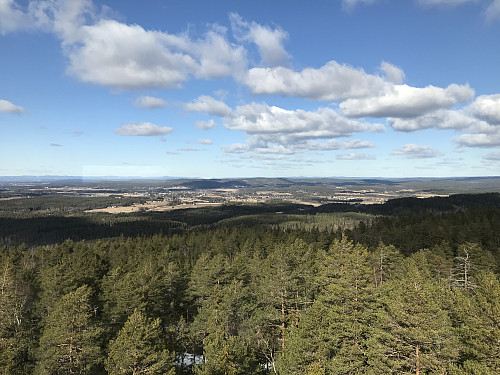 Fantastisk vid utsikt, ikke rart at dette har fungert som et brannvakttårn