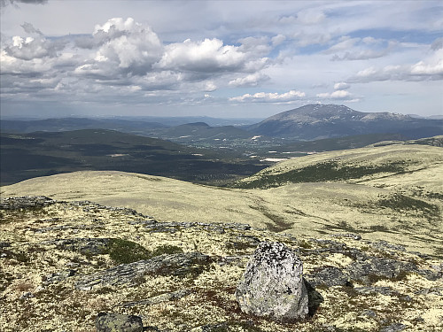 Utsikt mot Alvdal og Tronden fra Høykuven