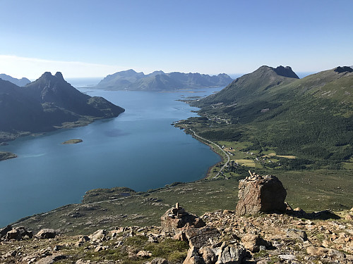 På vei oppover den lange bakken til toppen