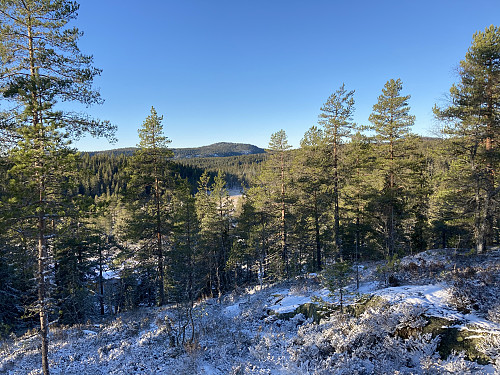 Utsikt mot nordvest fra Nybrenna