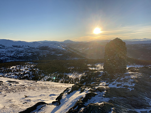 Fin utsikt og snart solnedgang