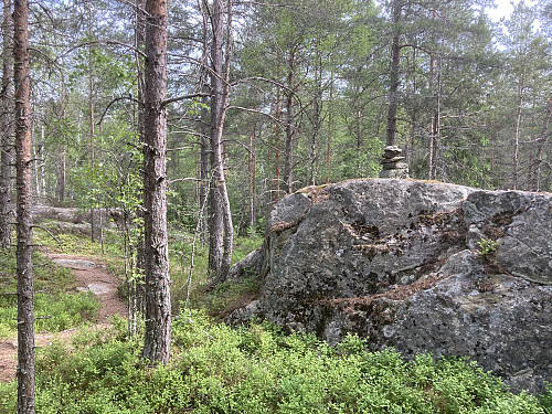 Det går fin sti helt frem til toppunktet på Vanakleiva