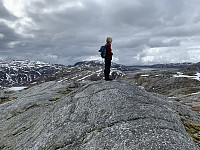 Mot Iglandsklubbafjellet og et svært nedtappet Lyngsvatn.