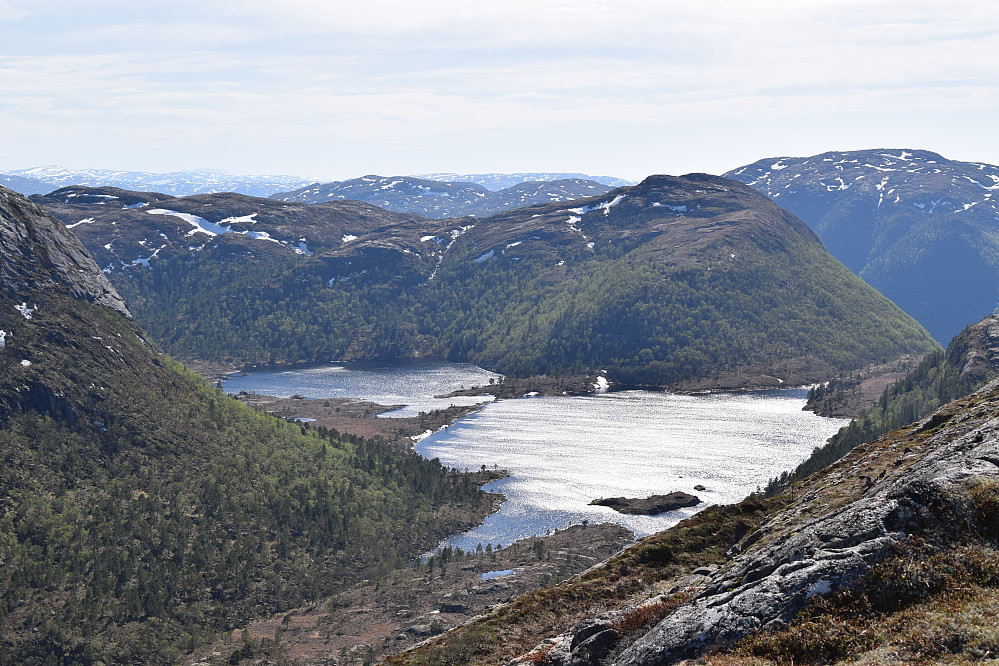 Utsikt fra Bjørnalihaugen.