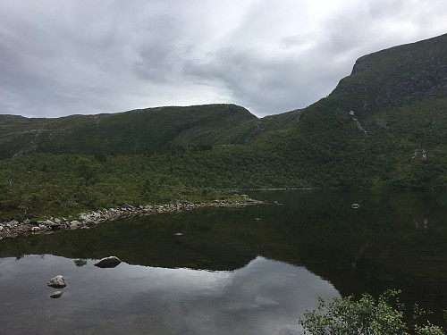 Kjølavatnet. En liten perle, lett tilgjengelig, med gapahuk, stikk-ut, fisk og bær.